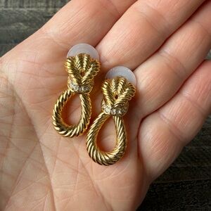 Butler Fifth Avenue Collection 14k Gold Post Rope Knot Earrings